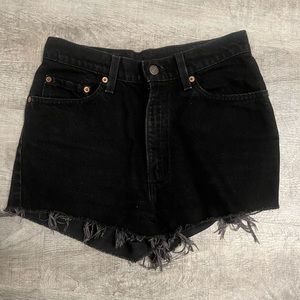 Levi’s 525’s Vintage Black Jean Shorts